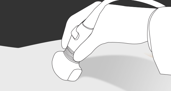 Infermiere che utilizza la sonda